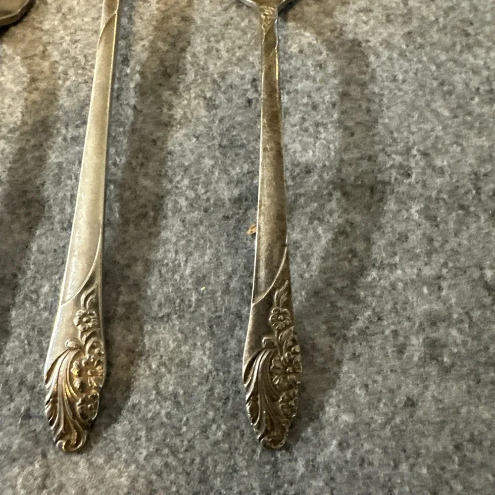 Oneida Community Evening Star‎ Silver Plated 2 Forks 1 Soup Spoon Vintage